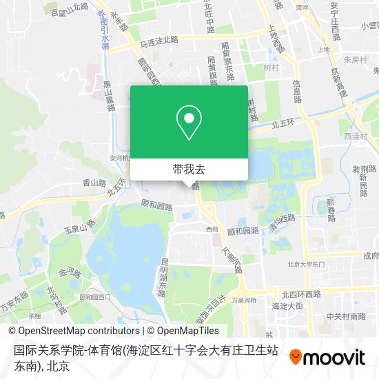 国际关系学院-体育馆(海淀区红十字会大有庄卫生站东南)地图