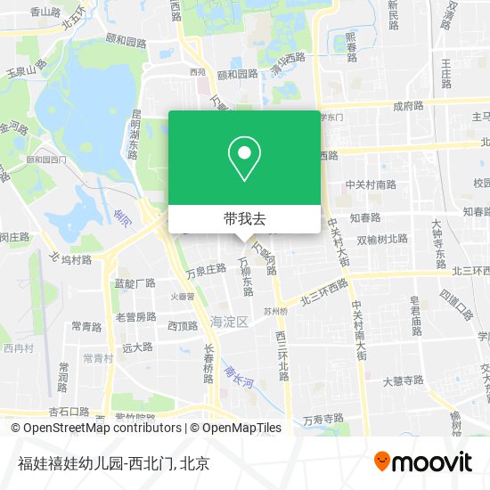 福娃禧娃幼儿园-西北门地图