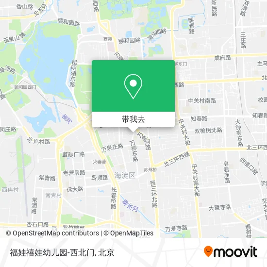 福娃禧娃幼儿园-西北门地图