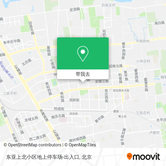 东亚上北小区地上停车场-出入口地图
