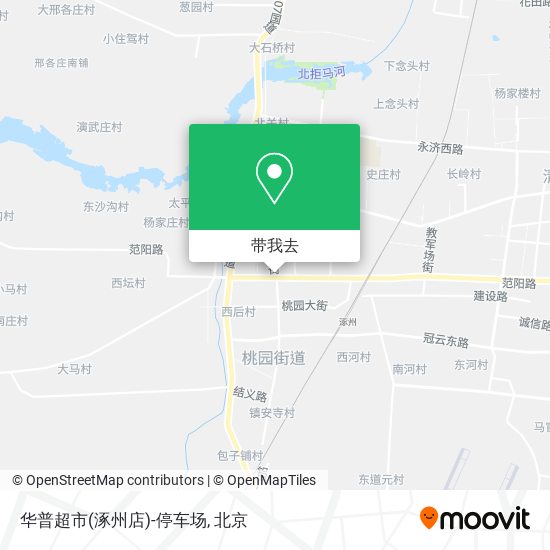 华普超市(涿州店)-停车场地图