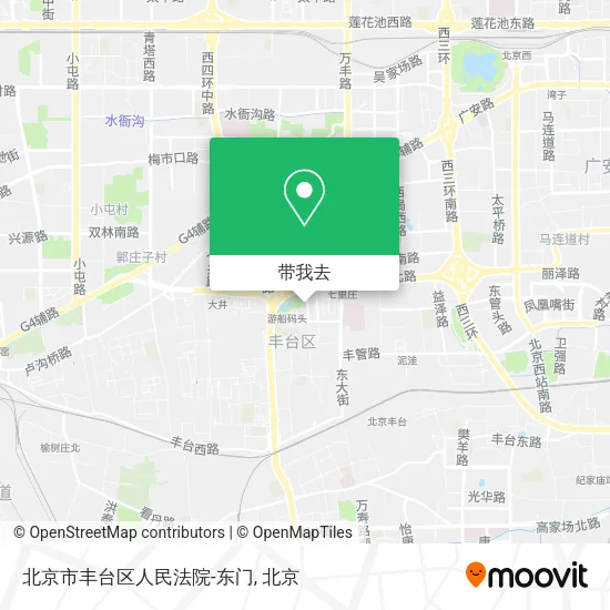 北京市丰台区人民法院-东门地图