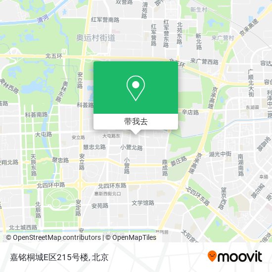 嘉铭桐城E区215号楼地图