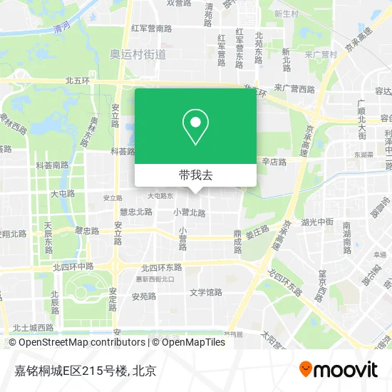 嘉铭桐城E区215号楼地图