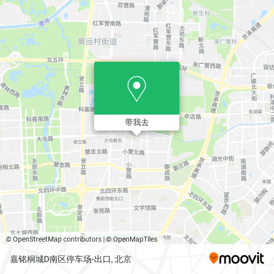 嘉铭桐城D南区停车场-出口地图