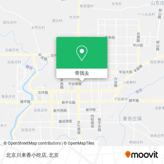 北京川来香小吃店地图