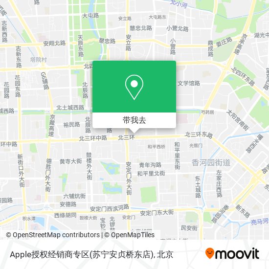 Apple授权经销商专区(苏宁安贞桥东店)地图