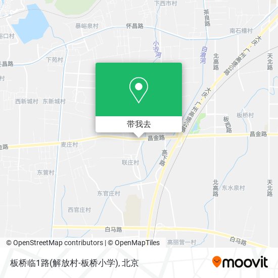 板桥临1路(解放村-板桥小学)地图