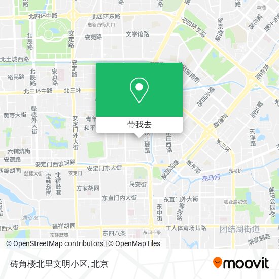 砖角楼北里文明小区地图