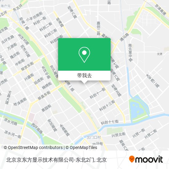 北京京东方显示技术有限公司-东北2门地图