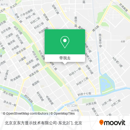 北京京东方显示技术有限公司-东北2门地图