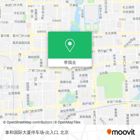 泰和国际大厦停车场-出入口地图