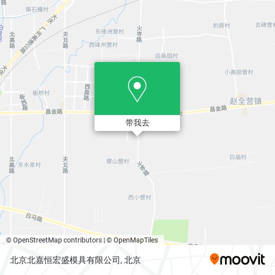 北京北嘉恒宏盛模具有限公司地图