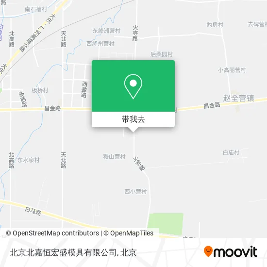 北京北嘉恒宏盛模具有限公司地图