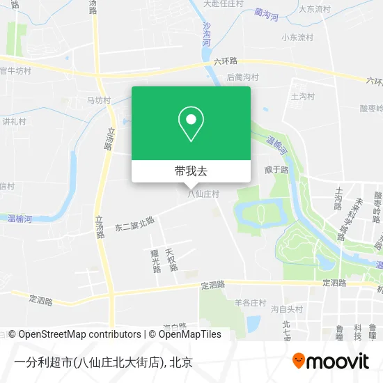 一分利超市(八仙庄北大街店)地图