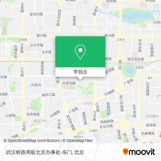 武汉铁路局驻北京办事处-东门地图