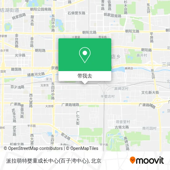 派拉萌特婴童成长中心(百子湾中心)地图