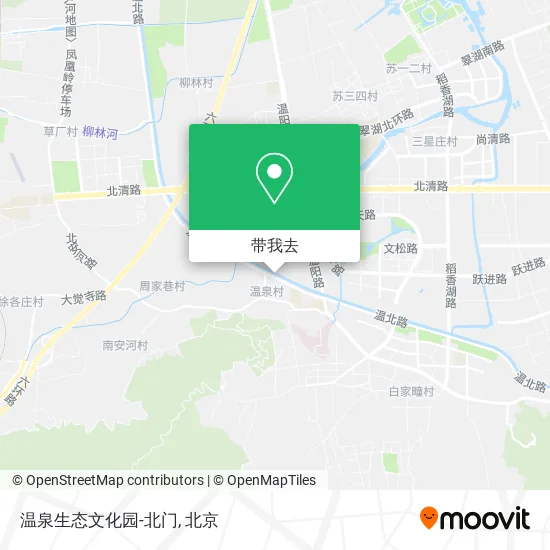 温泉生态文化园-北门地图