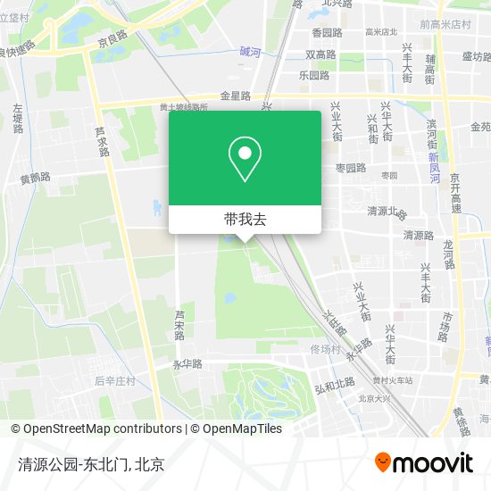 清源公园-东北门地图