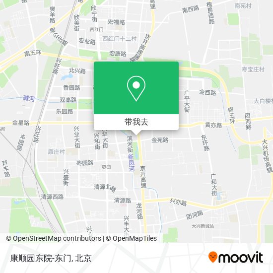 康顺园东院-东门地图