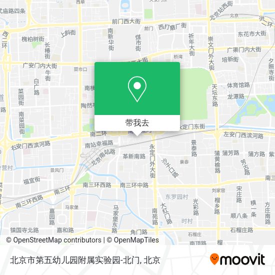 北京市第五幼儿园附属实验园-北门地图