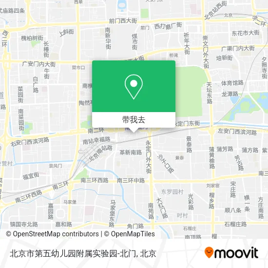 北京市第五幼儿园附属实验园-北门地图
