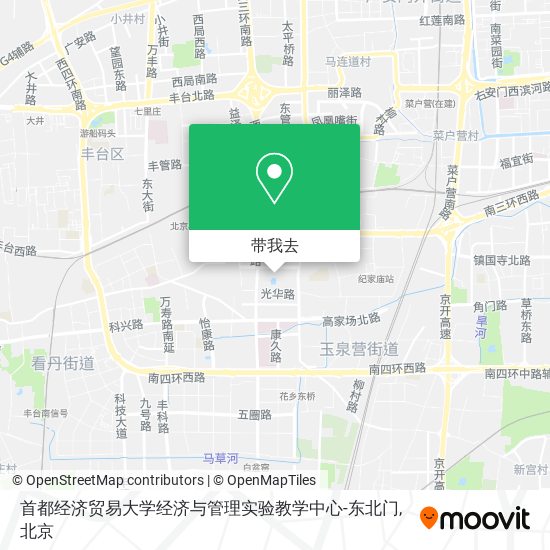 首都经济贸易大学经济与管理实验教学中心-东北门地图