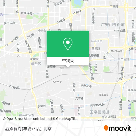 溢泽食府(丰管路店)地图