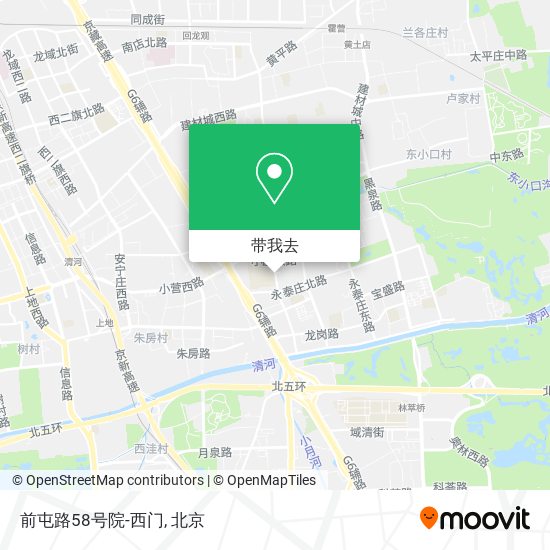 前屯路58号院-西门地图