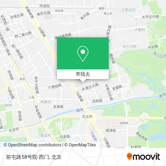 前屯路58号院-西门地图