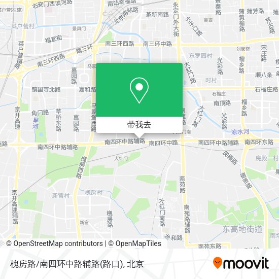 槐房路/南四环中路辅路(路口)地图