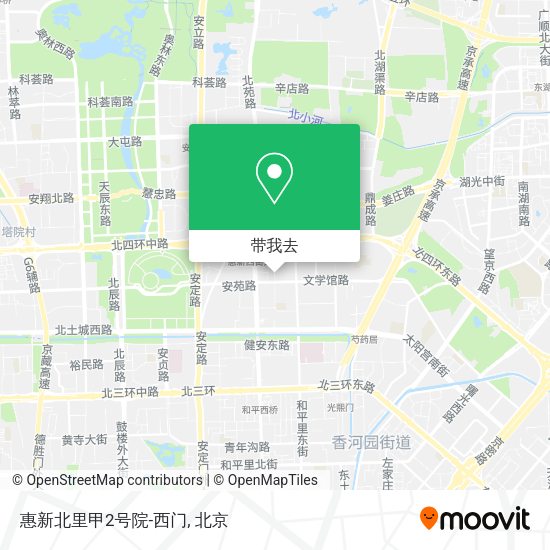 惠新北里甲2号院-西门地图