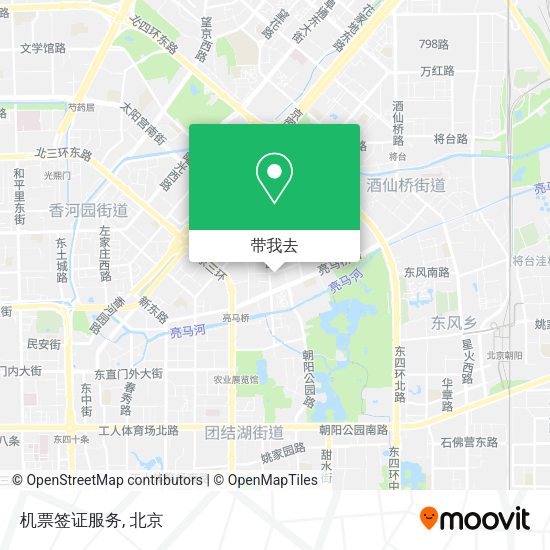 机票签证服务地图