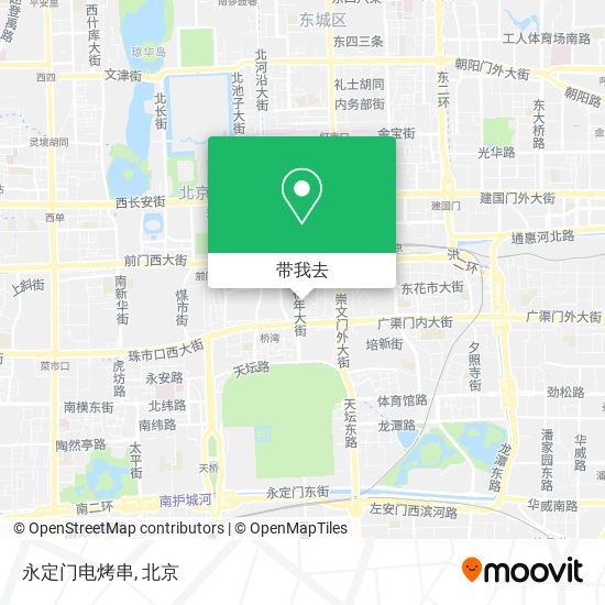 永定门电烤串地图