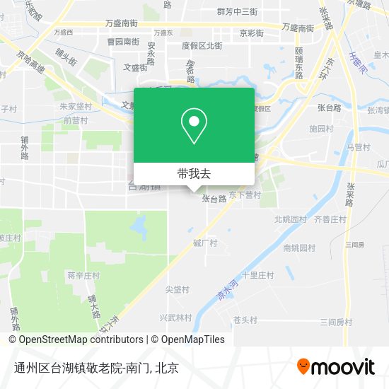 通州区台湖镇敬老院-南门地图