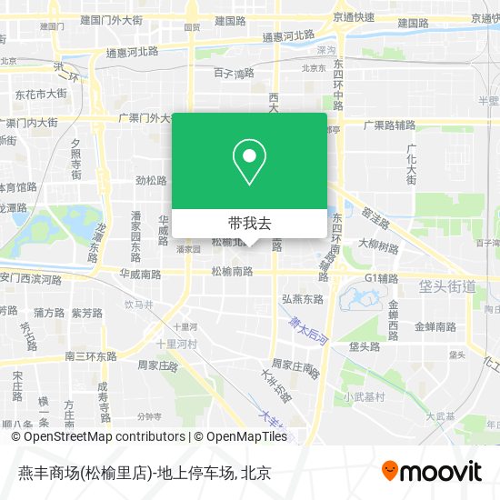 燕丰商场(松榆里店)-地上停车场地图