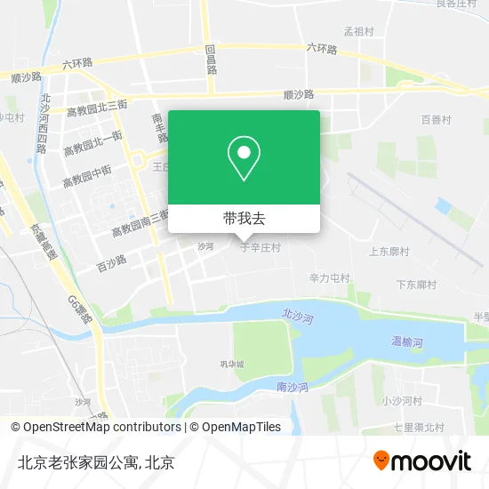 北京老张家园公寓地图