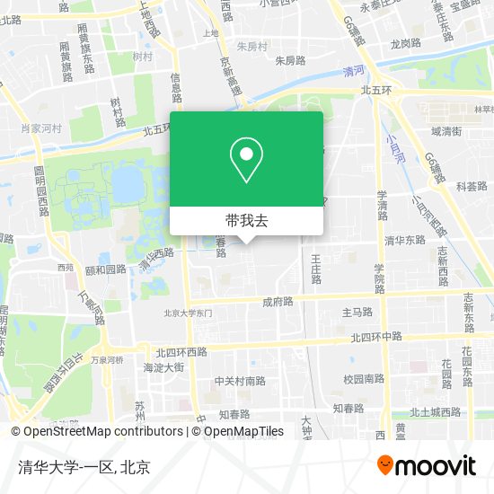 清华大学-一区地图