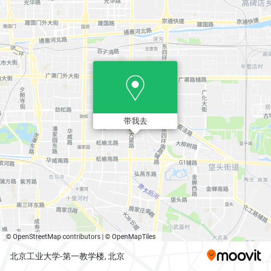 北京工业大学-第一教学楼地图