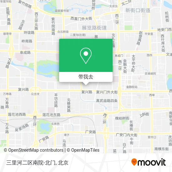 三里河二区南院-北门地图