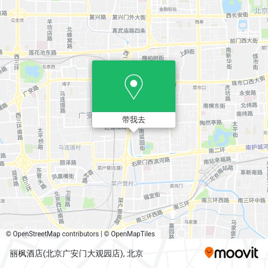 丽枫酒店(北京广安门大观园店)地图
