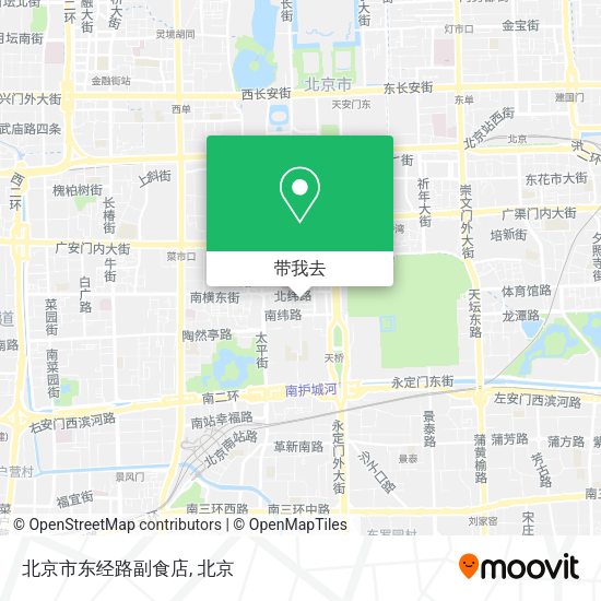 北京市东经路副食店地图