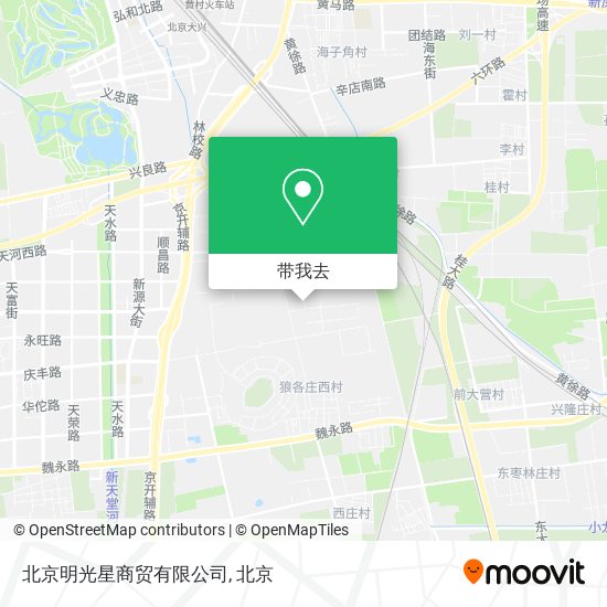 北京明光星商贸有限公司地图
