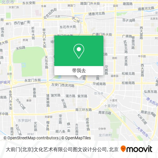 大前门(北京)文化艺术有限公司图文设计分公司地图