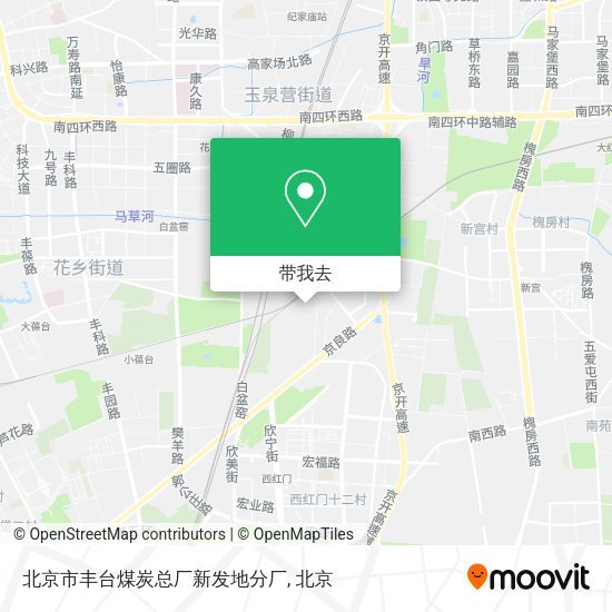 北京市丰台煤炭总厂新发地分厂地图