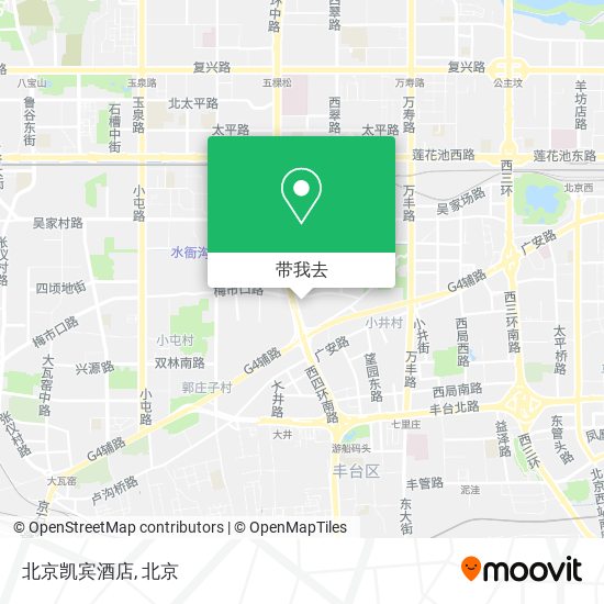 北京凯宾酒店地图
