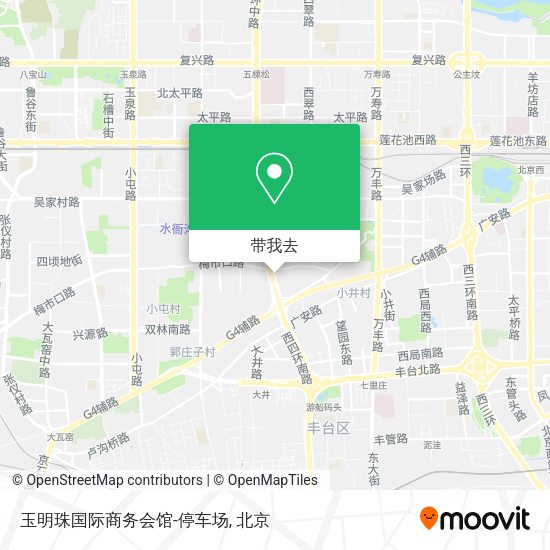 玉明珠国际商务会馆-停车场地图