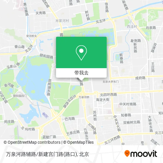 万泉河路辅路/新建宫门路(路口)地图