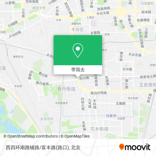 西四环南路辅路/富丰路(路口)地图