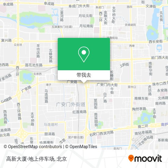 高新大厦-地上停车场地图